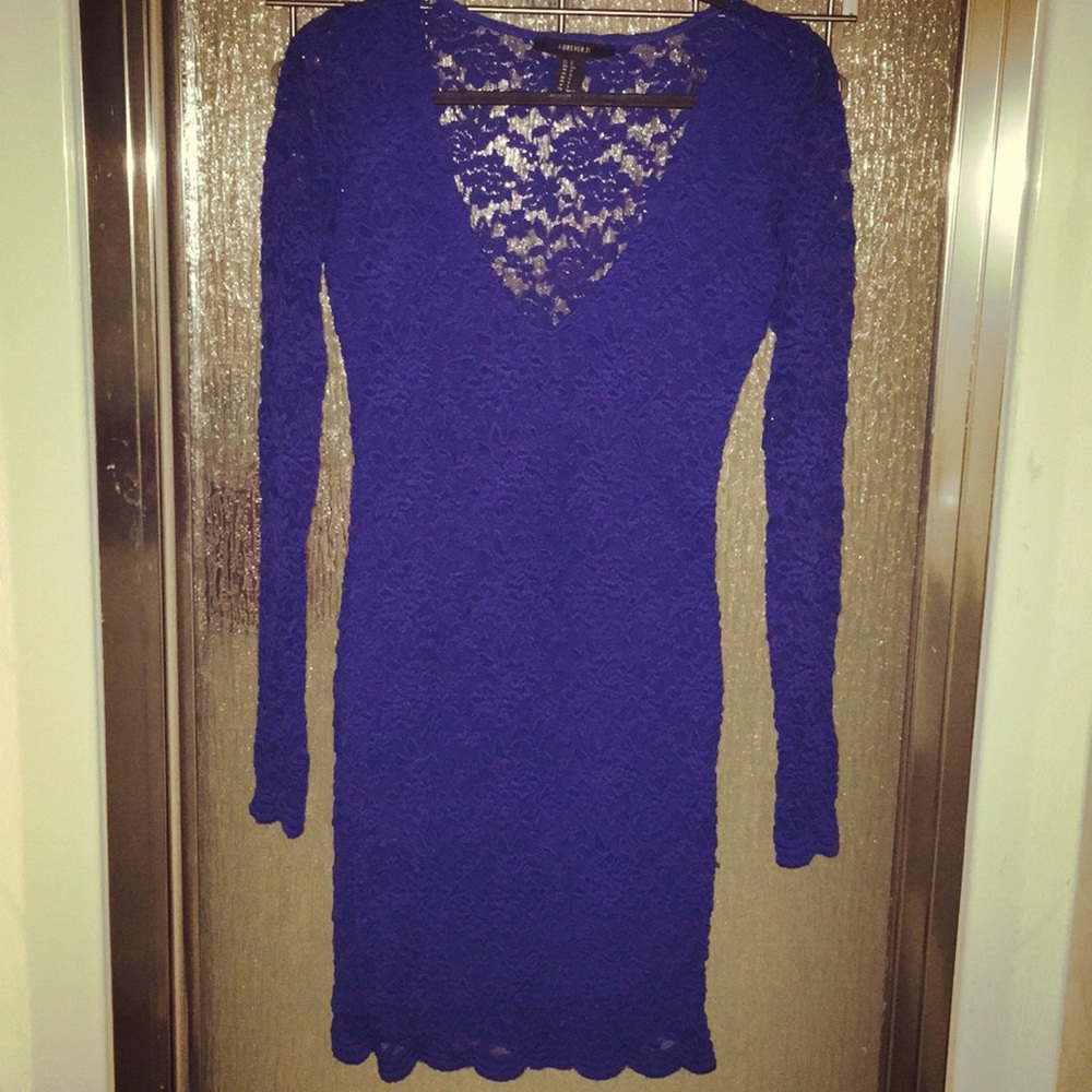 Royal Blue Mini Dress